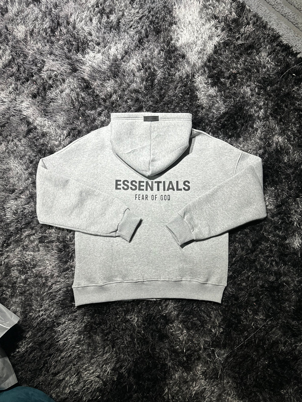 Essentials gray zipper