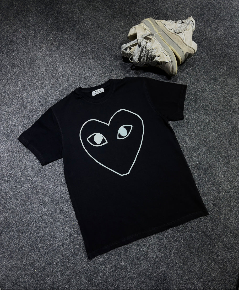 Original photo of white line cdg t-shirt