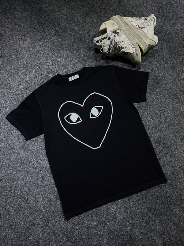 white line cdg t-shirt