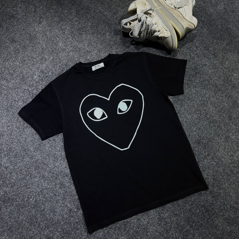 white line cdg t-shirt