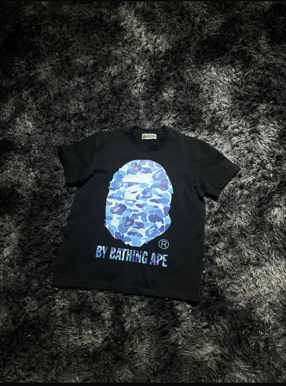 Original photo of A BETING BAPE BLUE T-SHIRT