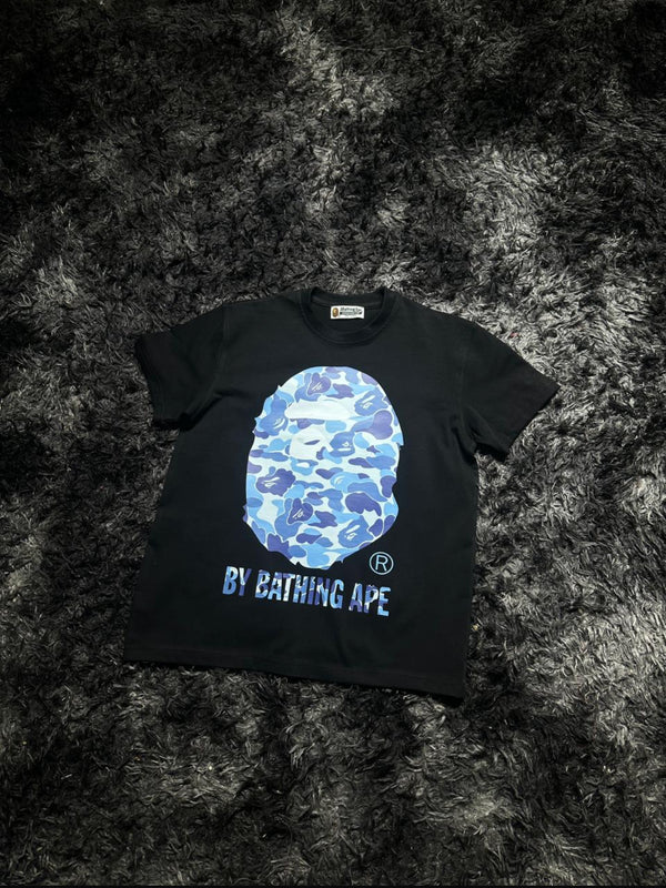 A BETING BAPE BLUE T-SHIRT