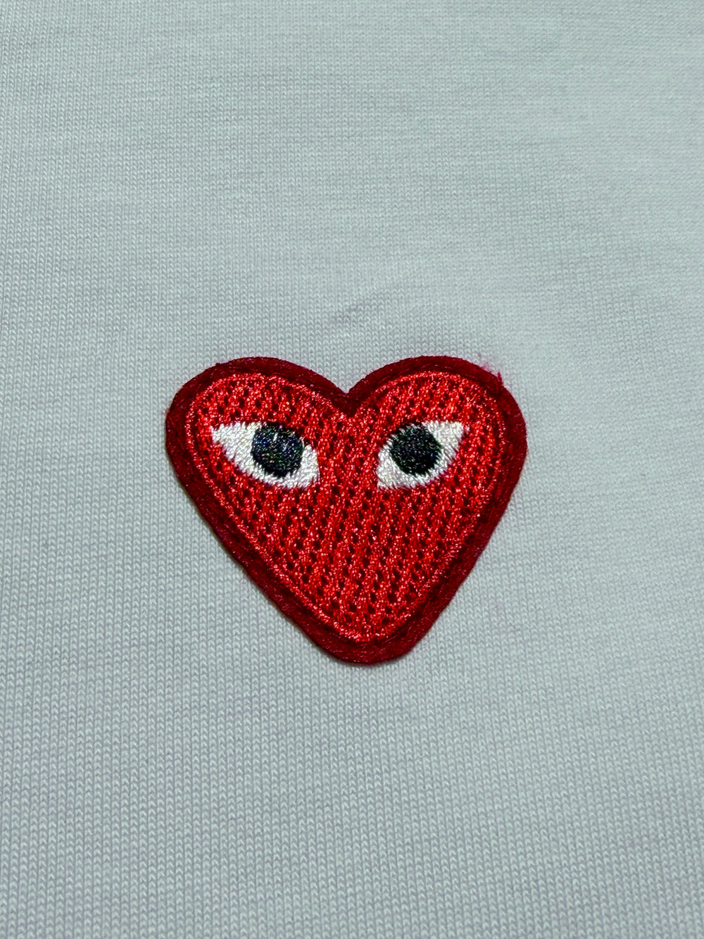 cdg t-shirt white/red