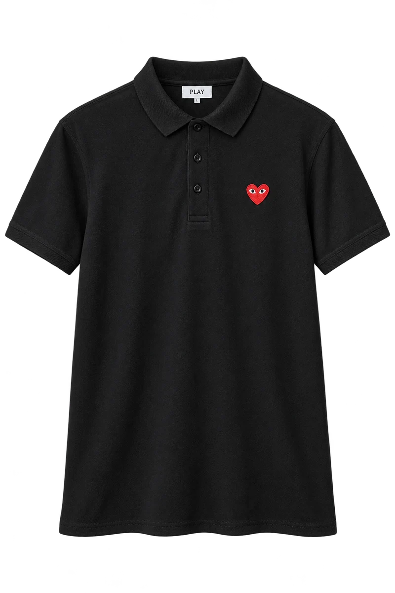 Front of Black Polo cdg