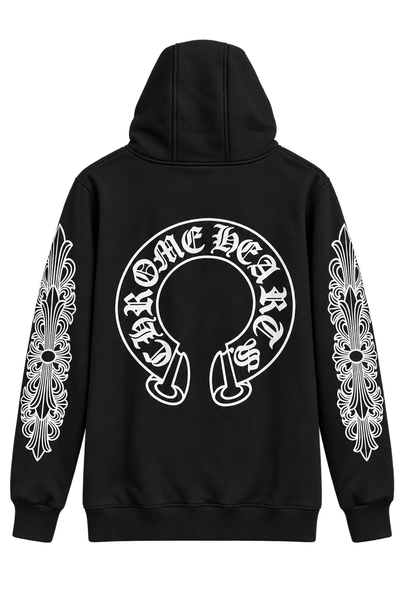 Back of Chrome harts hoodie