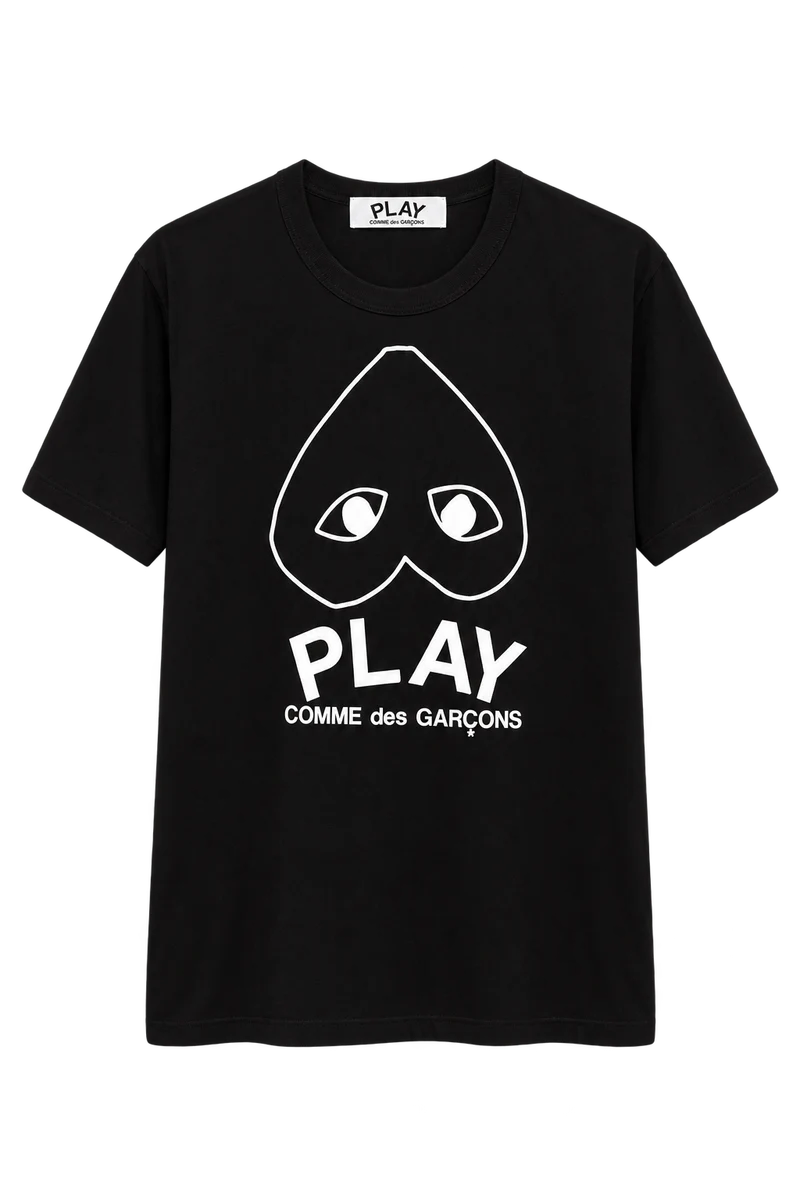 Front of play comme de garçons line t-shirt