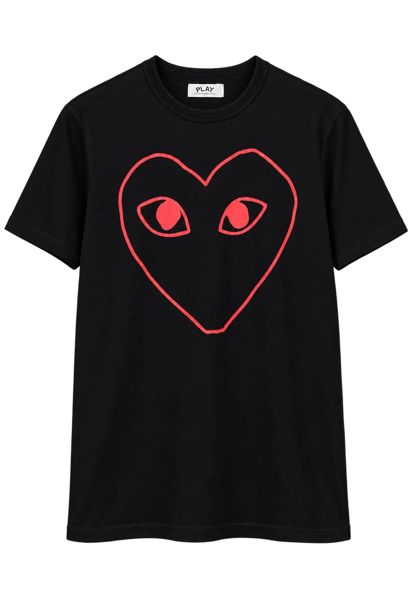 Front of red line cdg t-shirt