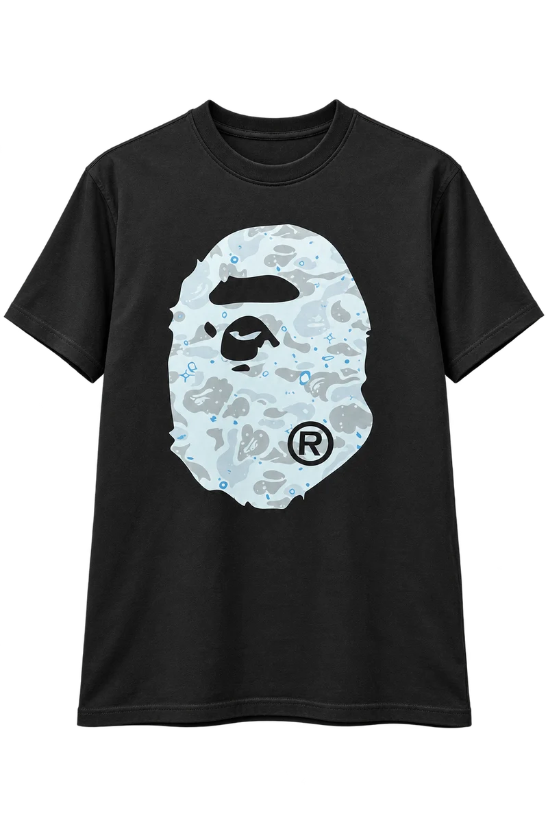 Front of Black APE-T-shirt only